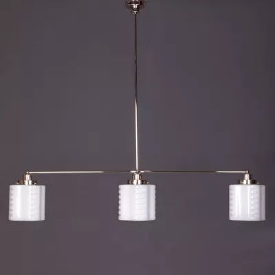 Hängelampe 3-Lichter de Klerk  Mittenabstand 50+50 cm in Nickel