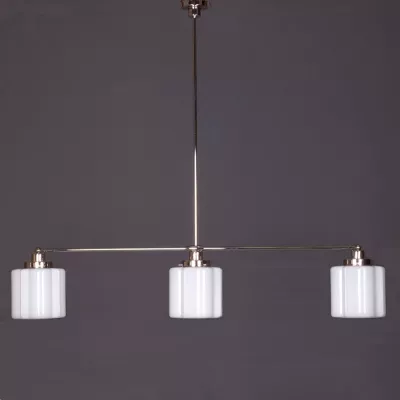 Hängelampe 3-Lichter Kramer  Mittenabstand 60+60 cm in Nickel