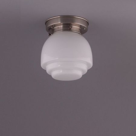 Deckenlampe Deco Plain Deckenplatte Kantig  in Nickel Matt