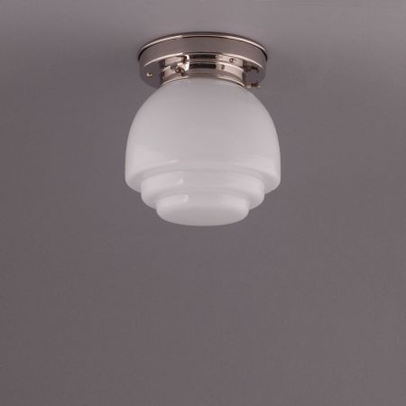 Deckenlampe Deco Plain Deckenplatte Kantig  in Nickel