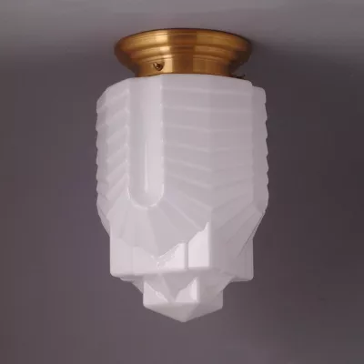 Deckenlampe Chrysler Deckenplatte Gerundet  in Nickel