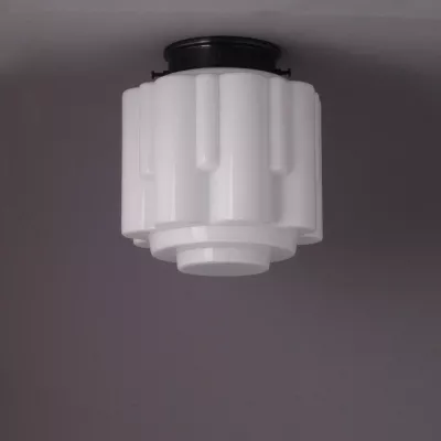Deckenlampe Circle Deckenplatte Recht  in Nickel Matt