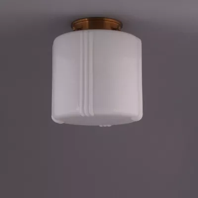 Deckenlampe Vintage High Deckenplatte Recht  in Nickel