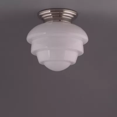 Deckenlampe Citrus Small Deckenplatte Gerundet  in Nickel Matt