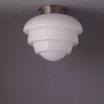 Deckenlampe Citrus Small Deckenplatte Recht  in Nickel Matt