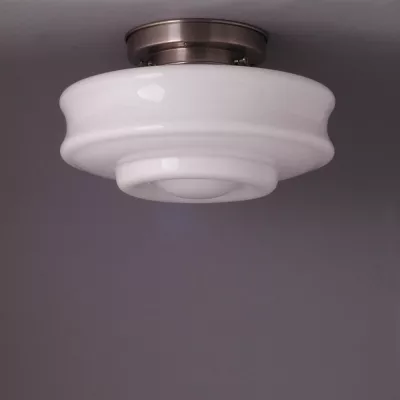 Deckenlampe Bing Deckenplatte Kantig  in Nickel