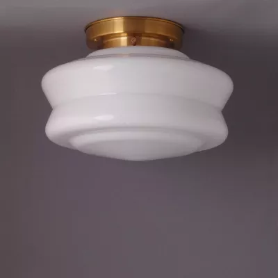 Deckenlampe Big Toll Deckenplatte Kantig  in Messing