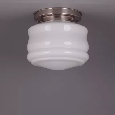 Deckenlampe Bakery Deckenplatte Kantig  in Nickel
