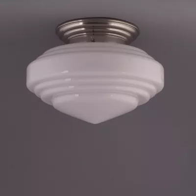 Deckenlampe Deco Pointy Deckenplatte Gerundet  in Nickel