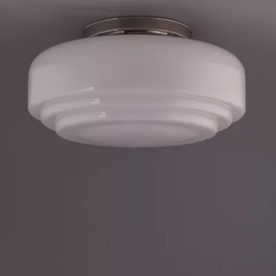 Deckenlampe Lloyd Deckenplatte Kantig  in Messing