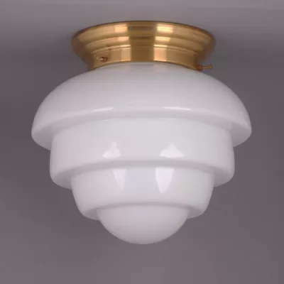 Deckenlampe Citrus Large Deckenplatte Gerundet  in Messing