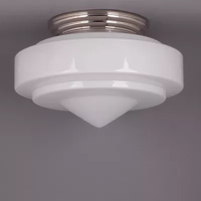 Deckenlampe Pointy Stairs Deckenplatte Gerundet  in Nickel
