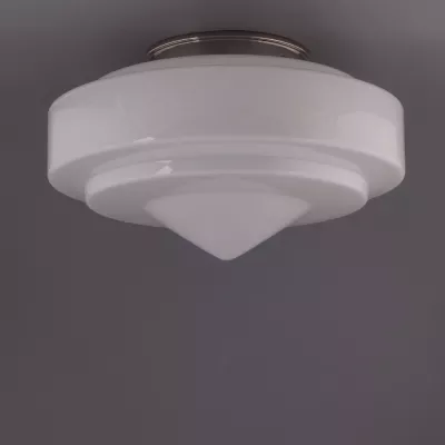 Deckenlampe Pointy Stairs Deckenplatte Recht  in Nickel Matt