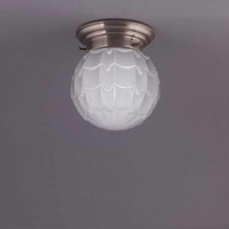 Deckenlampe Artichoke Deckenplatte Gerundet  in Nickel Matt