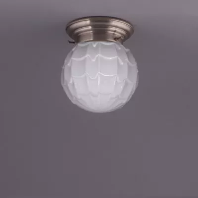 Deckenlampe Artichoke Deckenplatte Gerundet  in Nickel Matt