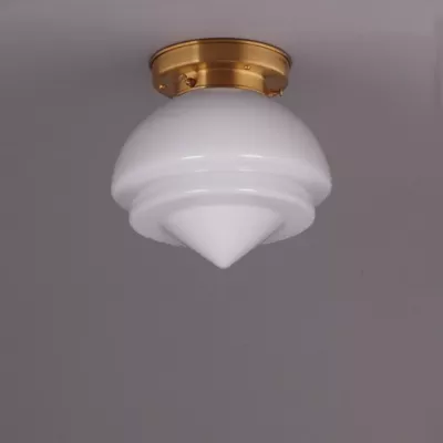Deckenlampe Small Pointy  Deckenplatte Kantig  in Messing