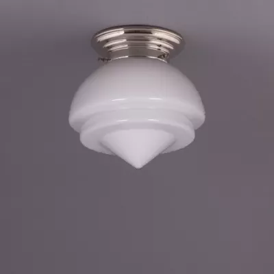 Deckenlampe Small Pointy  Deckenplatte Gerundet  in Nickel