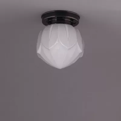 Deckenlampe Lotus Deckenplatte Kantig  in Bronze
