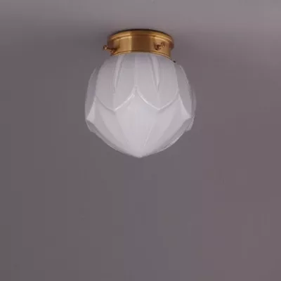 Deckenlampe Lotus Deckenplatte Recht  in Messing