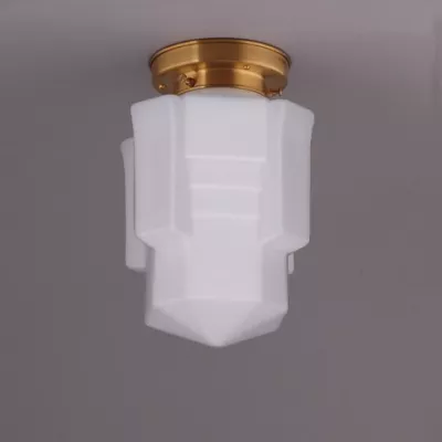 Deckenlampe Apollo Deckenplatte Kantig  in Messing