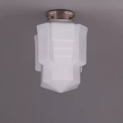 Deckenlampe Apollo Deckenplatte Recht  in Nickel Matt