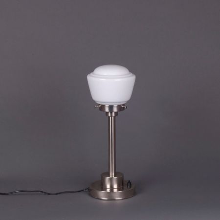 Tischlampe High Button Armatur Kantig  in Nickel Matt