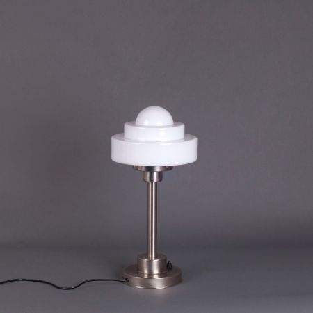 Tischlampe Lorm Armatur Kantig  in Nickel Matt