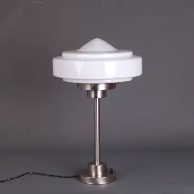 Tischlampe Pointy Stairs Armatur Kantig  in Nickel Matt