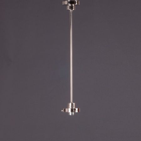 Hängelampe Stufenzylinder Klein Armatur Kantig in Nickel