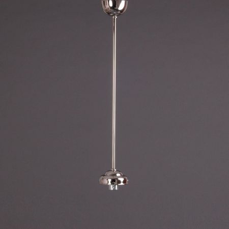 Hängelampe School Globe  Armatur Gerundet in Nickel