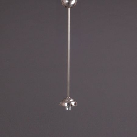 Hängelampe Semi-Round Stepped Globe Armatur Gerundet in Nickel Matt