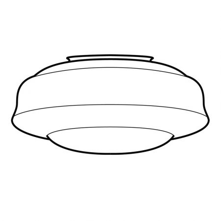 Hängelampe Saucer Armatur Gerundet in Nickel