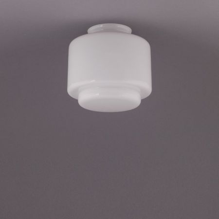 Deckenlampe Stufenzylinder Klein Deckenplatte Recht  in Messing