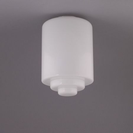 Deckenlampe Stepped Cylinder Deckenplatte Recht  in Nickel Matt