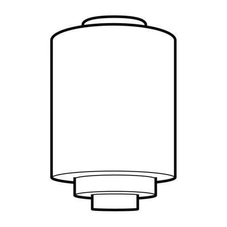 Deckenlampe Stepped Cylinder Deckenplatte Recht  in Nickel Matt