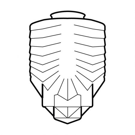 Deckenlampe Chrysler Deckenplatte Recht  in Messing