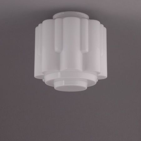 Deckenlampe Circle Deckenplatte Kantig  in Nickel