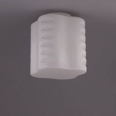 Deckenlampe De Klerk Deckenplatte Recht  in Nickel