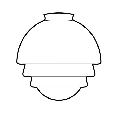 Deckenlampe Citrus Small Deckenplatte Recht  in Nickel Matt