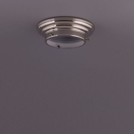 Deckenlampe Big Toll Deckenplatte Gerundet  in Nickel