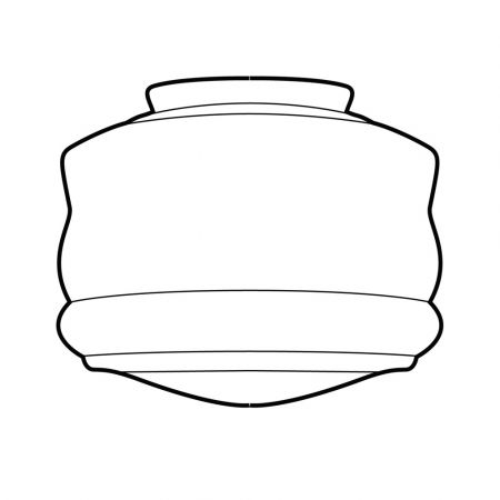 Deckenlampe Bakery Deckenplatte Recht  in Nickel