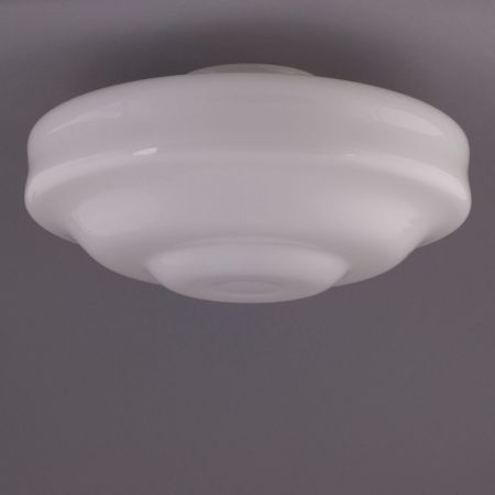 Deckenlampe Siegfried  Deckenplatte Gerundet  in Nickel Matt