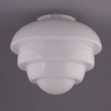 Deckenlampe Citrus Large Deckenplatte Kantig  in Nickel