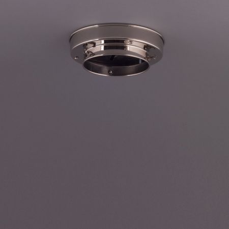 Deckenlampe Pointy Stairs Deckenplatte Kantig  in Nickel