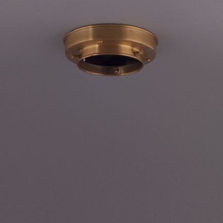 Deckenlampe Lotus Deckenplatte Kantig  in Messing