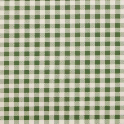 Clayre & Eef Wachstuch Tischtuch grün weiß kariert 140 x 200 cm
