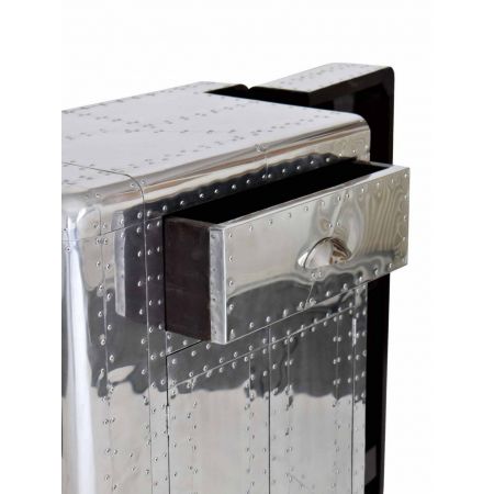 Art Déco "D. Clipper" Bar Alu Klein