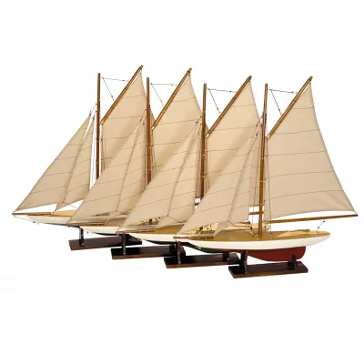 Authentic Models Schiff - Mini Pond Yachts - 4er Set AS057A