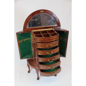 Kleines Sideboard / Barmöbel mit schönen Intarsien