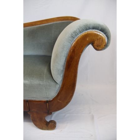 Original Biedermeier Sofa mit Samtbezug